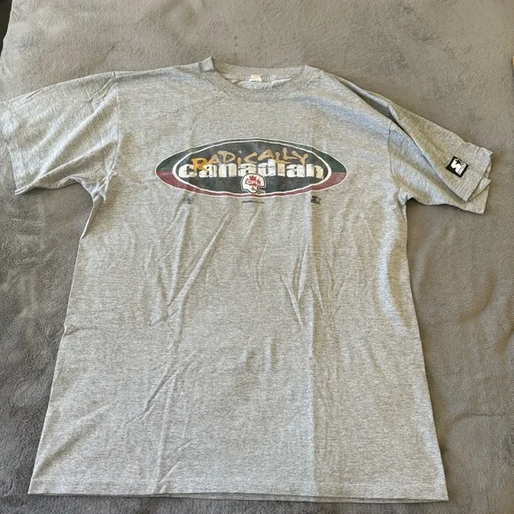Vintage Single Stage 1996 STARTER t shirt Football Radically Canadian CFL Large - Picture 1 of 10